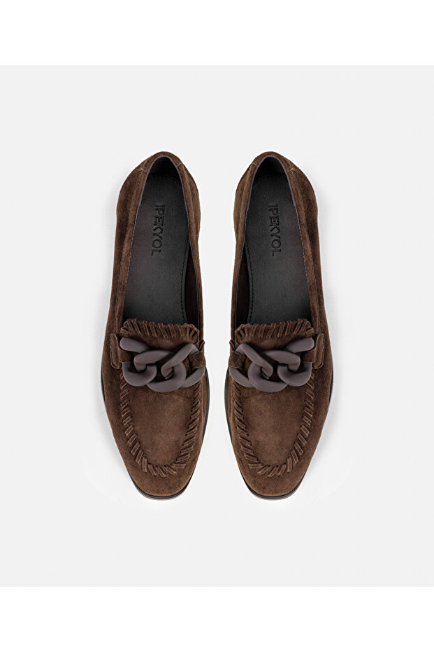 %100 deri loafer - 5