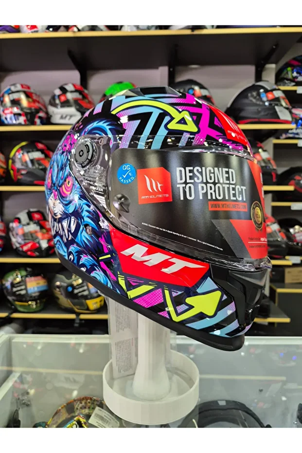 Braker SV Crazy Teddy B7 Parlak Kapalı Kask - 4