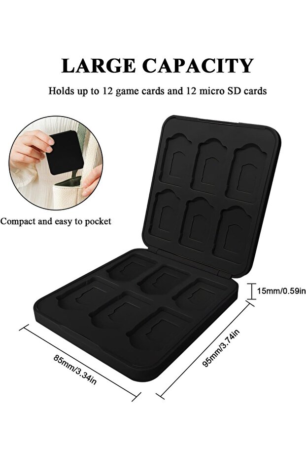 حافظة بطاقات ألعاب Switch، حامل ألعاب Switch، صندوق تخزين البطاقات، Nintendo Switch Oled/Switch/Switch Lite - 6