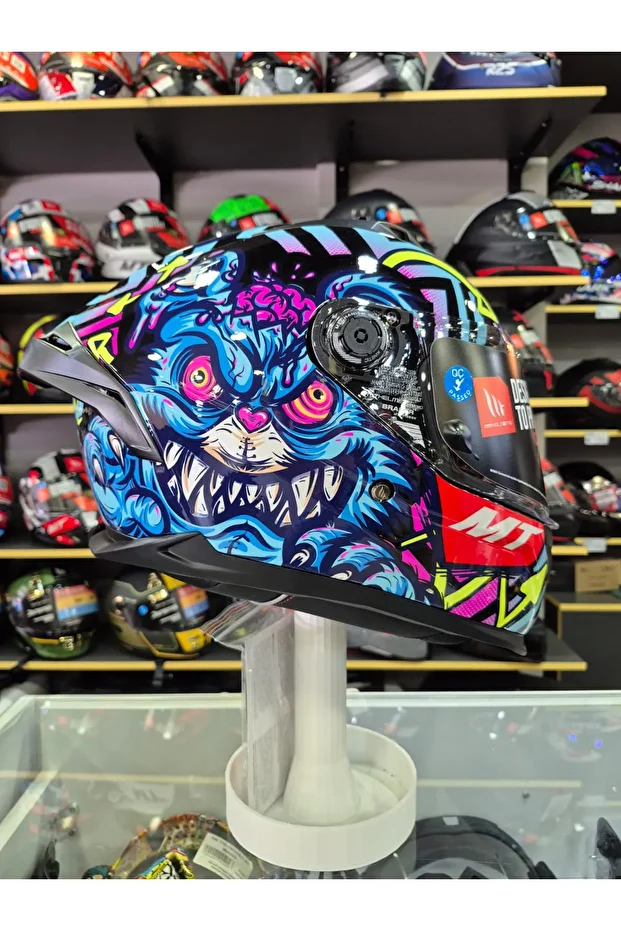 Braker SV Crazy Teddy B7 Parlak Kapalı Kask - 1