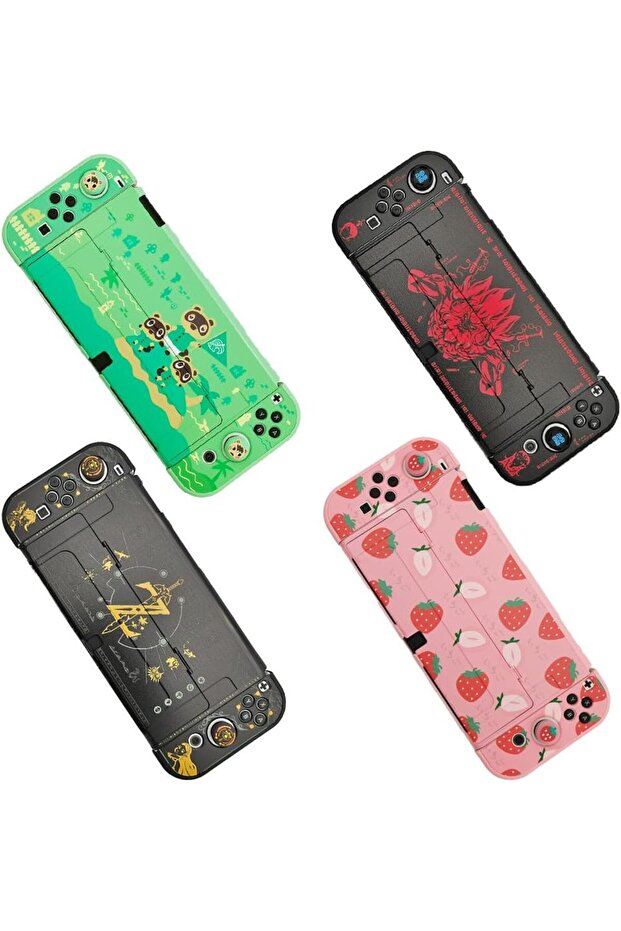 Protective Case Compatible Switch Oled 2021 Hard Shell Case Cover Switch Oled 7 Inch Joy Con - 3
