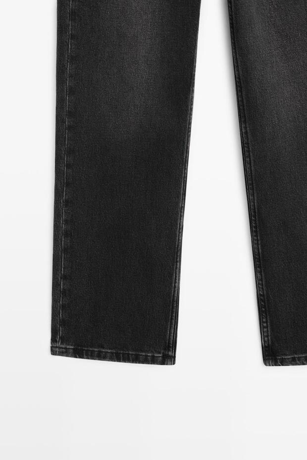 Straight fit yüksek bel jean - 7