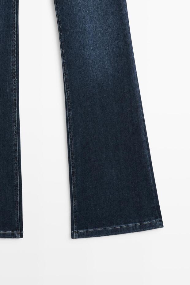 Yüksek bel İspanyol paça skinny fit jean - 3