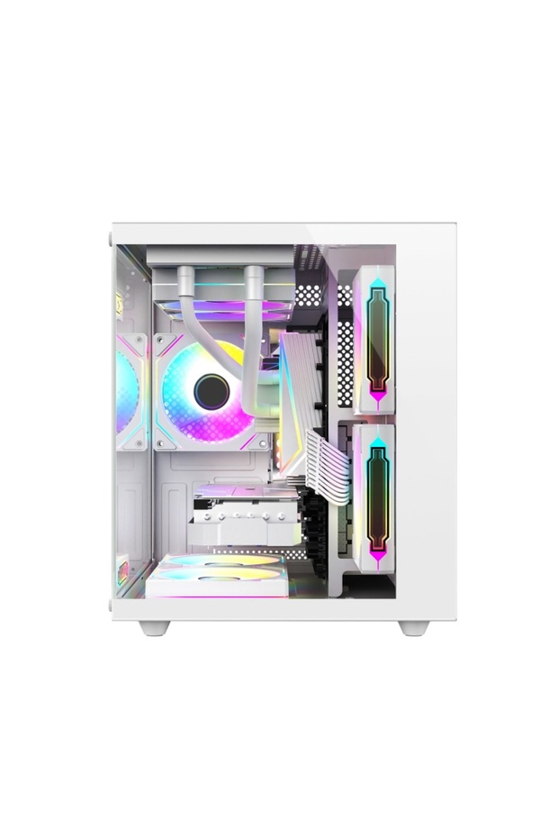 Cube X200 i5 14400F 32GB DDR5 Ram 1TB M.2 NVMe SSD 8GB RTX5060 Beyaz Masaüstü Oyuncu Bilgisaya - 2