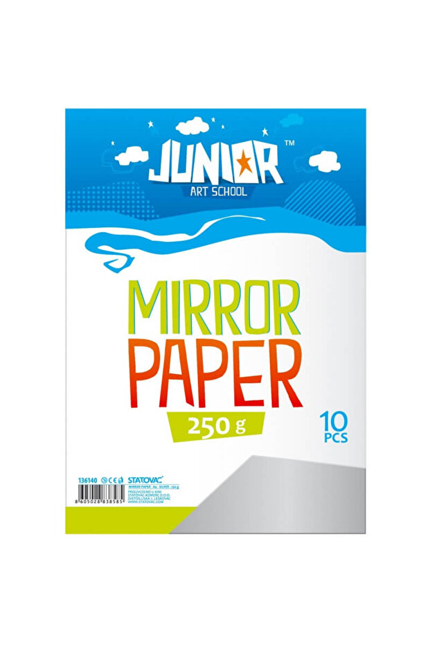 Colored cardboard mirror set - Silver - 1