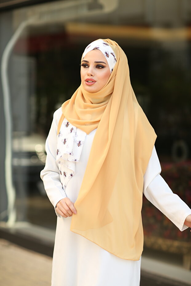 شال عملي من نحل العسل - الخردل - 3