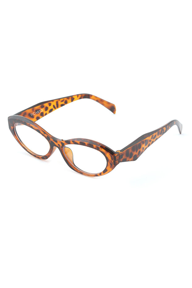 Women's Leopard Rimmed Blue Light Protection Blue Block Transparent Glasses Tctgt000101G0208