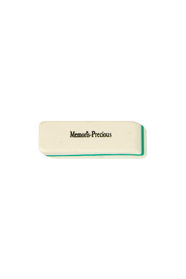 Large solid color rubber eraser - 1