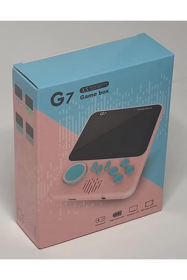 Retro Mini Game Console Classic Games Built-in 666 Games, AV Output, 3.5 Inch Screen, Portable Handh - 7