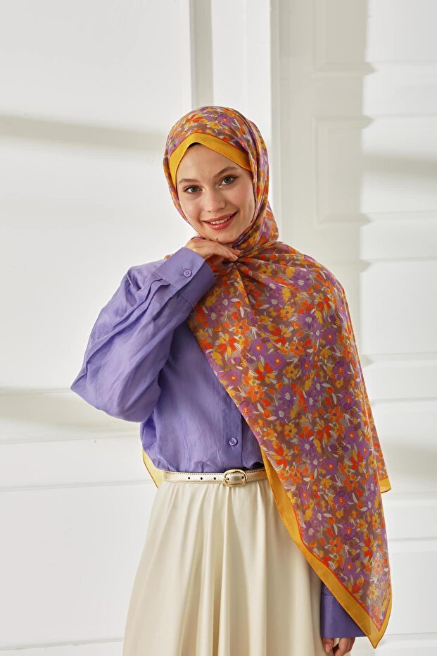 شال ناعم منقوش 70021-01