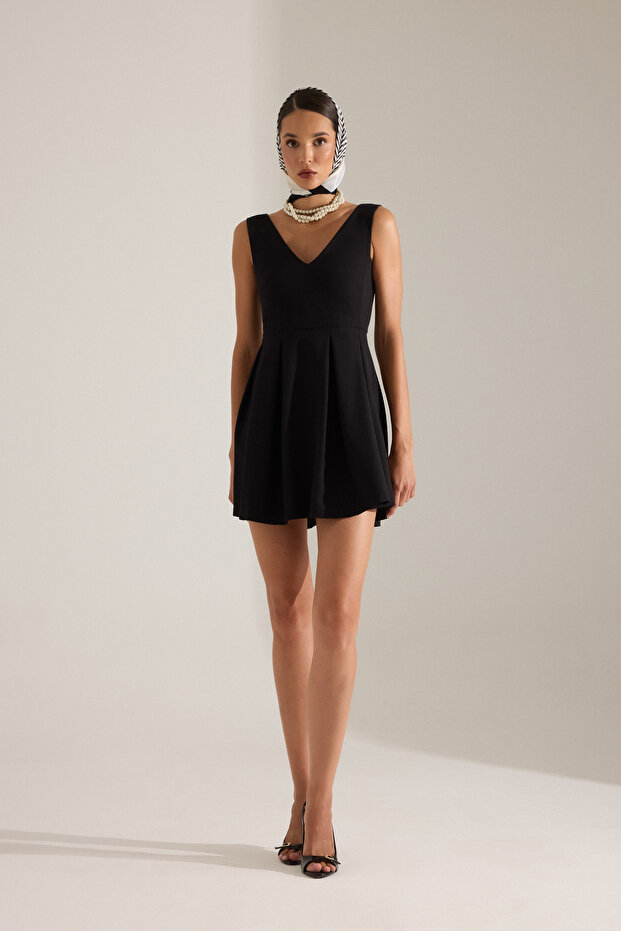 LOTTE MİNİ SİYAH ELBİSE - 2