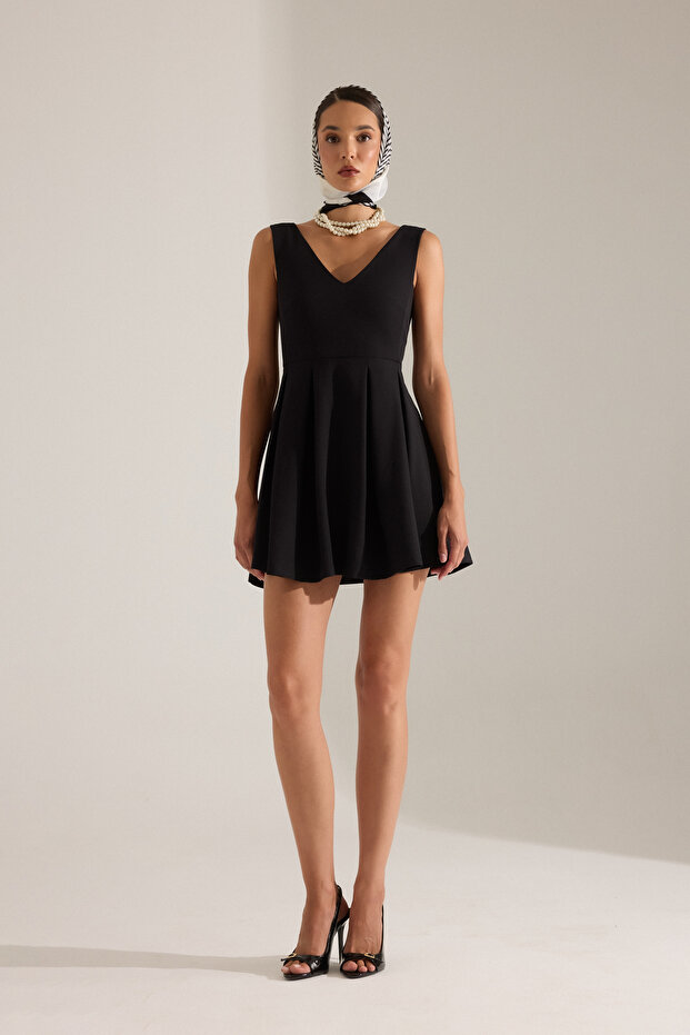 LOTTE MİNİ SİYAH ELBİSE - 1