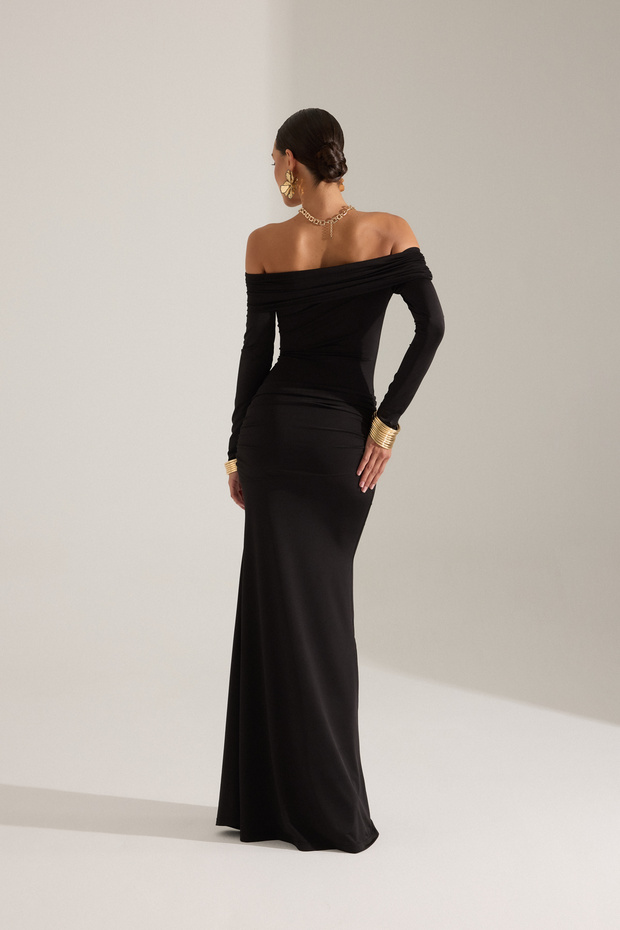 LARA SİYAH ELBİSE - 7