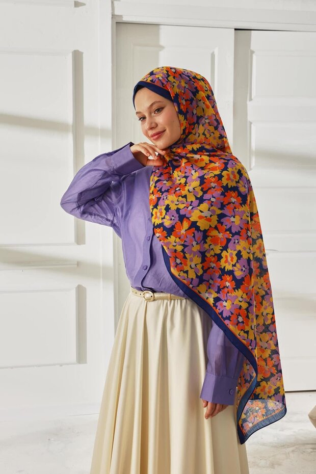 Patterned Soft Shawl 70020-04 - 6