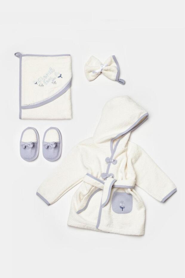 Bioorganic Love Floral Girl's Bathrobe Set