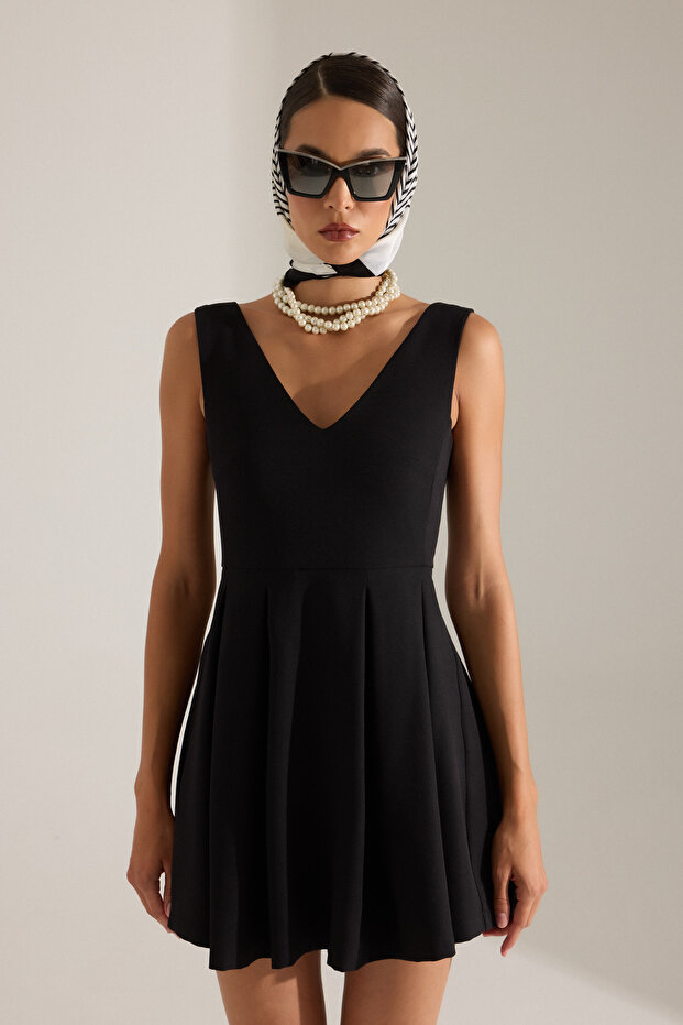 LOTTE MİNİ SİYAH ELBİSE - 5