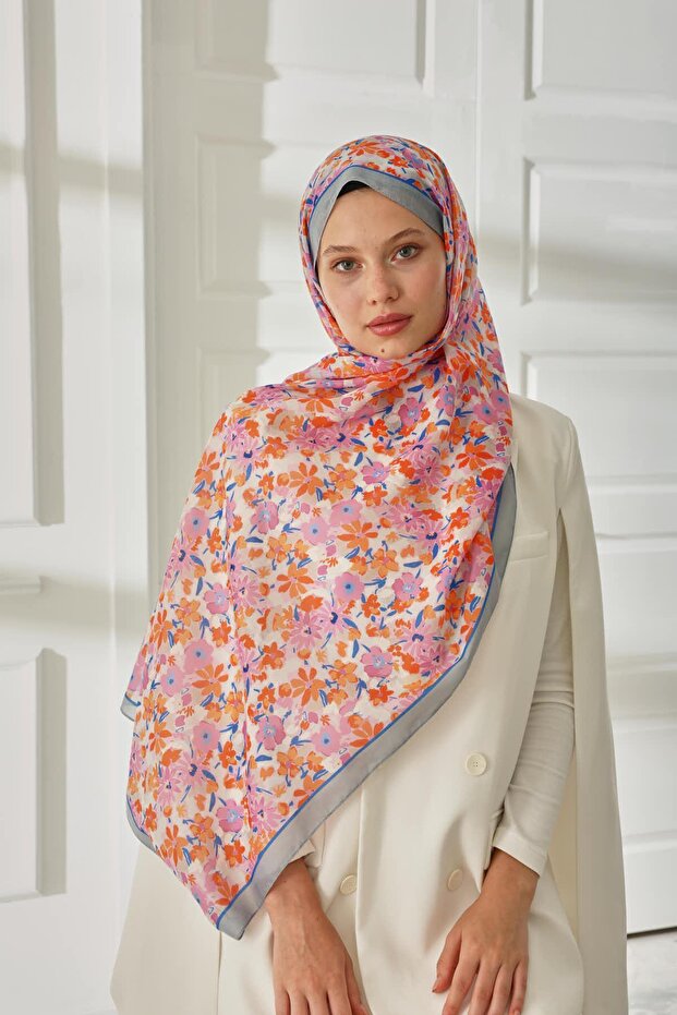 Desenli Soft Şal 70021-13 - 4