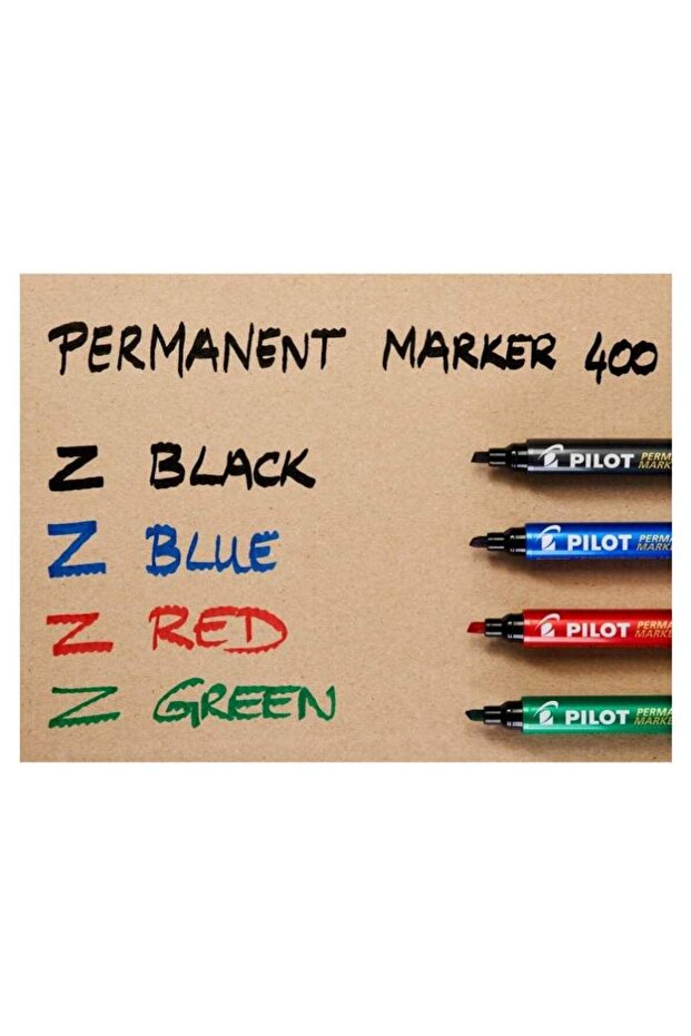 P400 permanent marker, beveled tip, 4 mm, red - 8