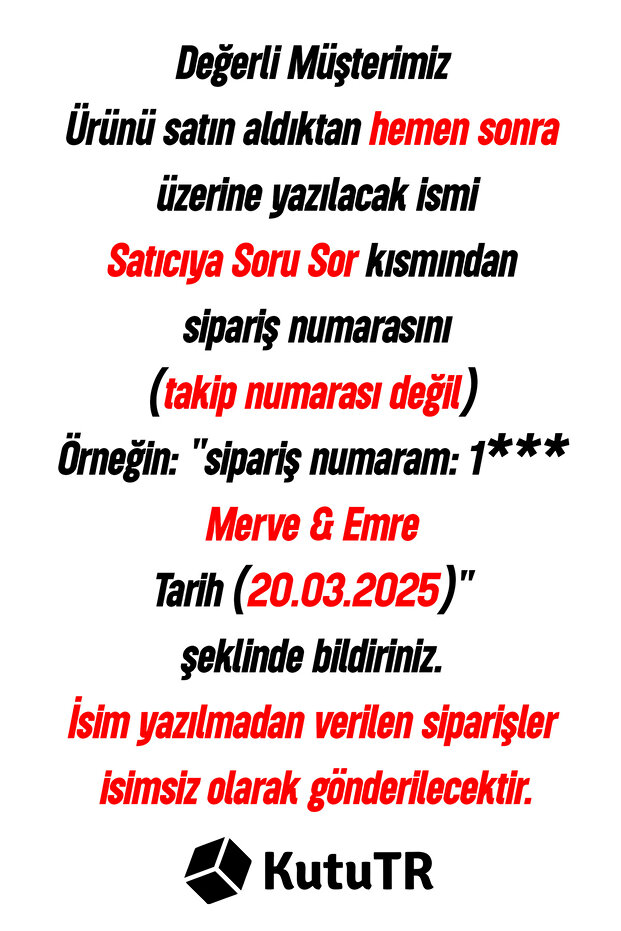 Kişiye Özel İsim ve Tarih Yazdırılabilir MDf Tablo - 4