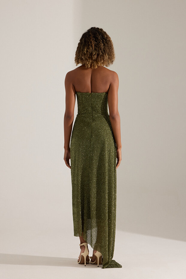 AMBER HAKİ ELBİSE - 6