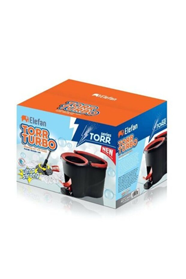 Cleaning set rotating mop and bucket with pedal, black - 2
