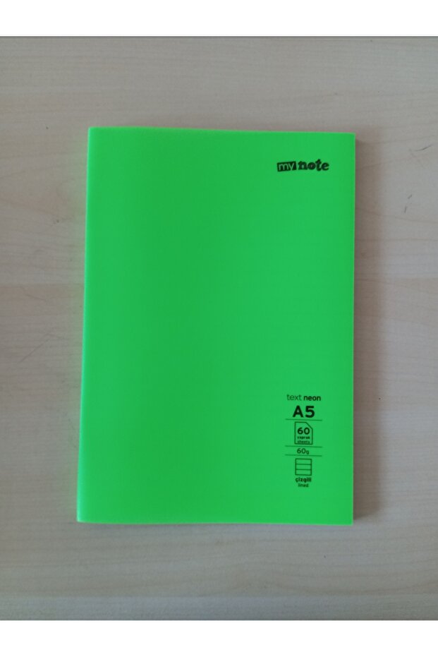 My Note Text Neon A5 60 Sheets Lined Small Notebook - for Lessons and Notes - 1