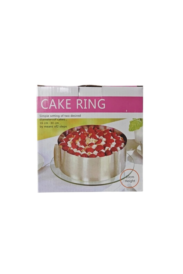 Adjustable baking ring, 16-30 cm - - 2