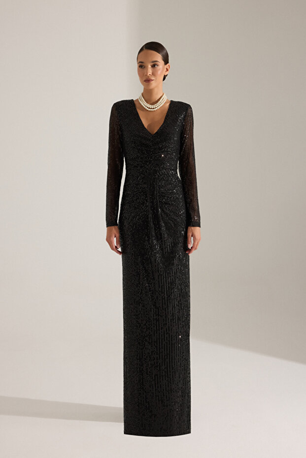 GIUSEPPINA SİYAH ELBİSE - 1