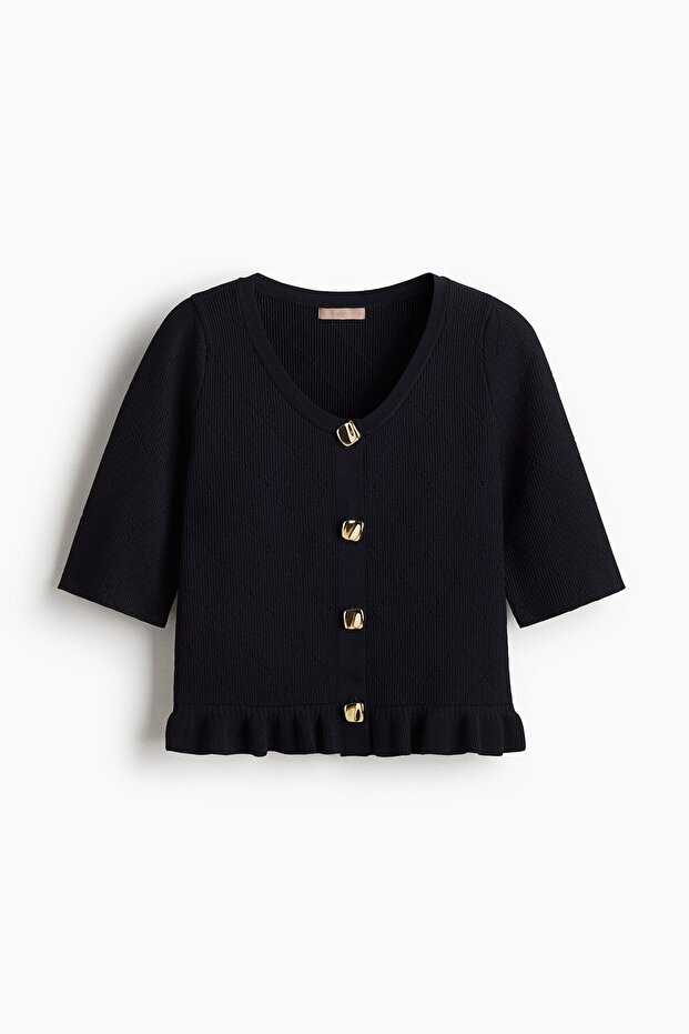 Önü Düğmeli Üst - 1