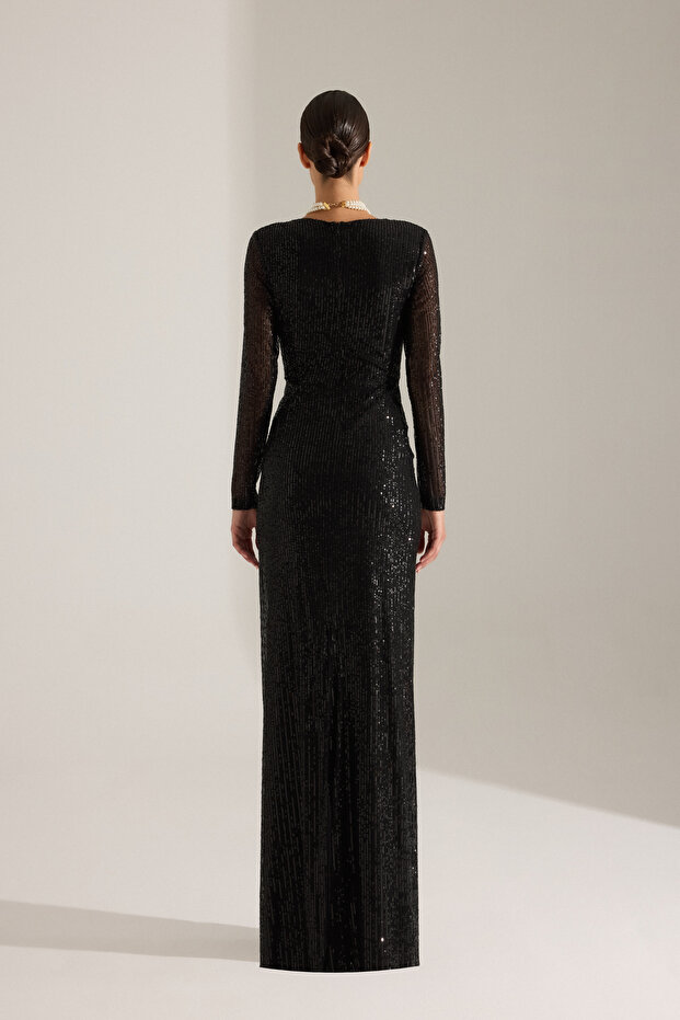 GIUSEPPINA SİYAH ELBİSE - 6