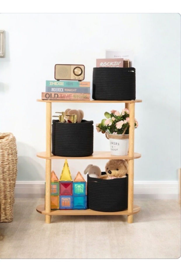 3 Pieces Organizer Basket Flower Pot Laundry Basket Gift Basket Organizer Towel Holder
