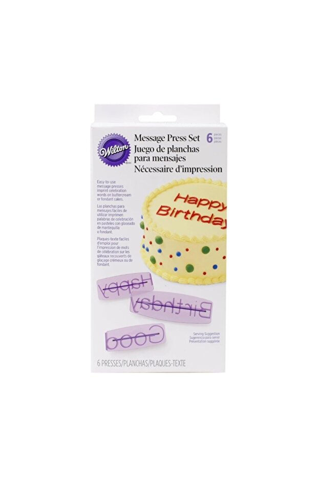 Various Message Printer Set, 6 pcs. - Wilton - 1