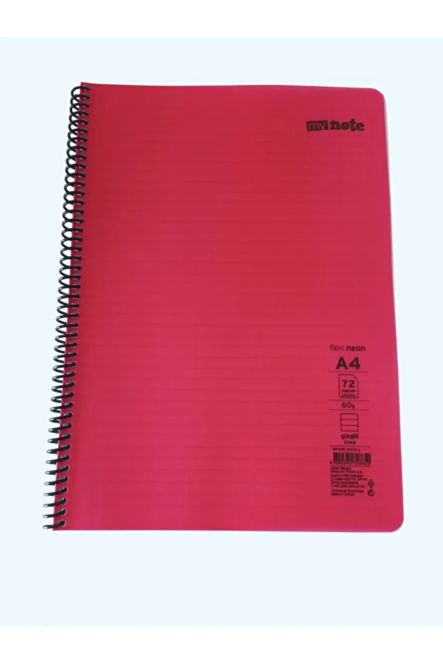 My Note Large Size A4 72 Sheets Lined Spiral Notebook – Ideal for Lectures and Notes - 1