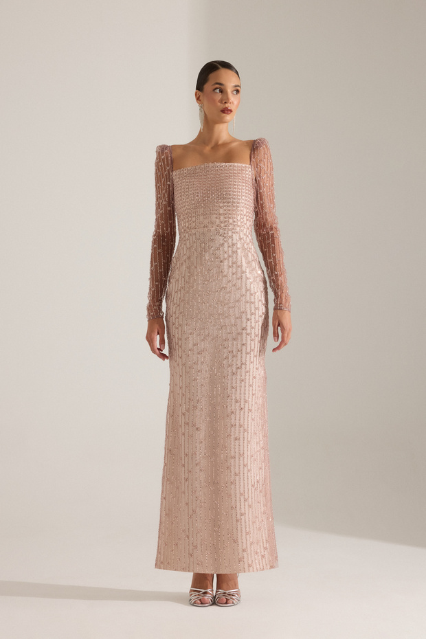 PATRIZIA PUDRA ELBİSE - 2