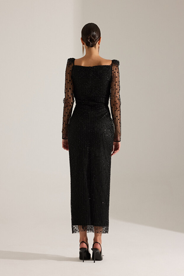 PATRIZIA SİYAH ELBİSE - 3