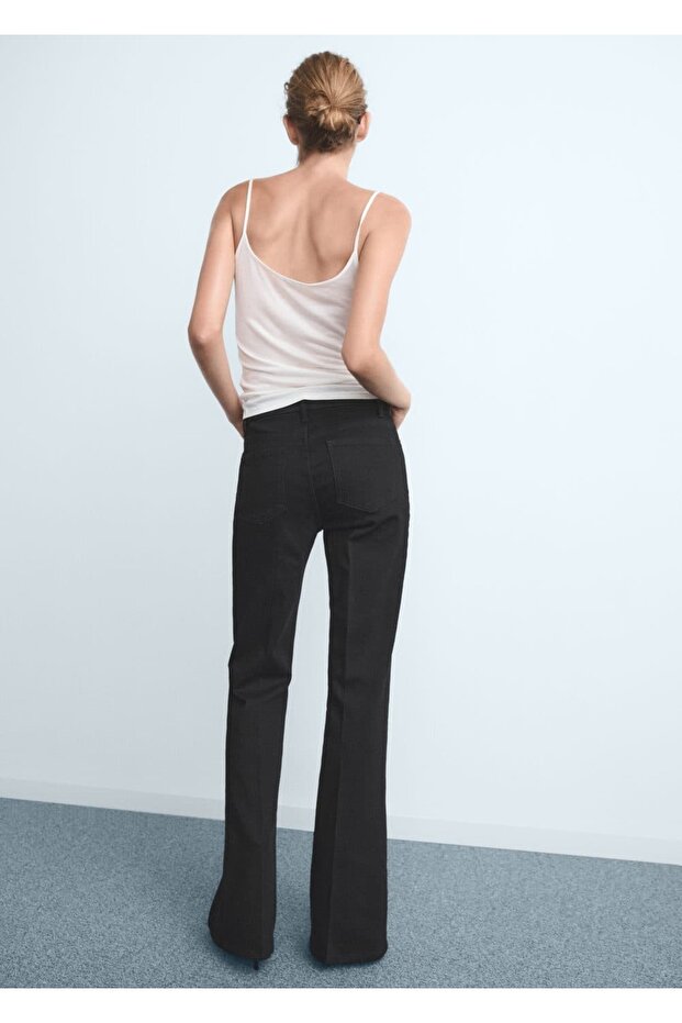 Violeta yüksek bel flare jean pantolon - 4