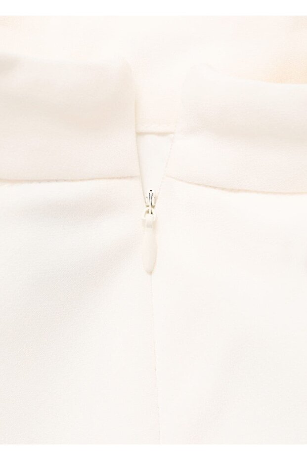 Perkins yaka volanlı elbise - 7