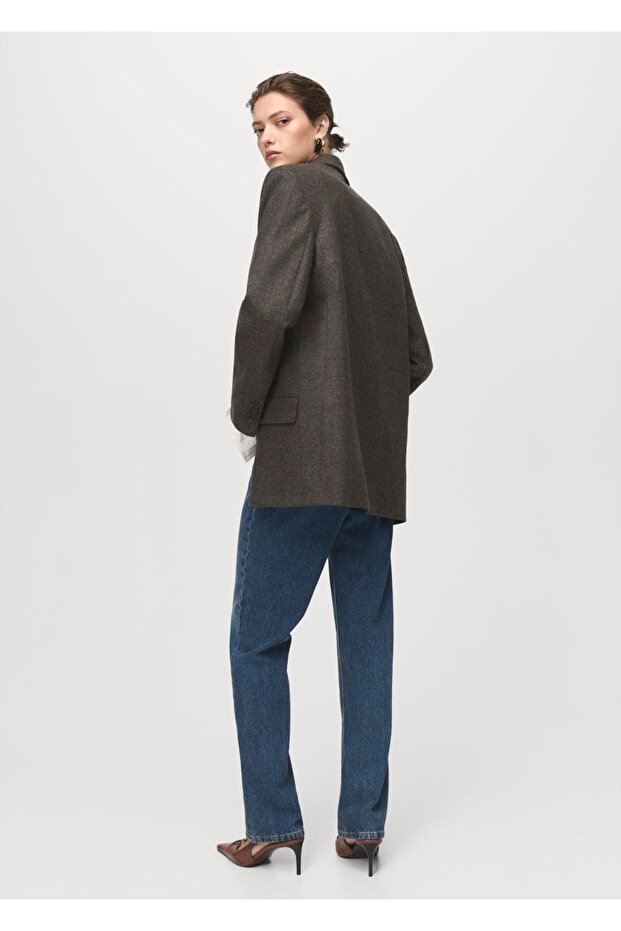 Yün blazer ceket - 4