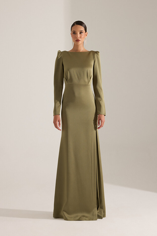 AMAYA HAKİ ELBİSE - 2