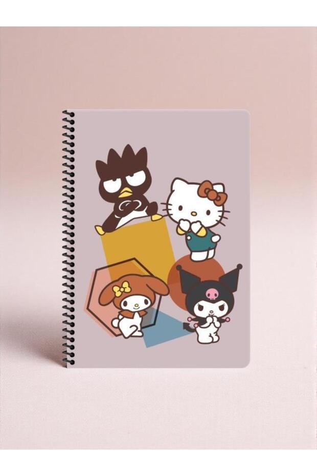 Keskin Color Hello Kitty and Friends A4 Spiral Notebook - 80 Sheets - Friends