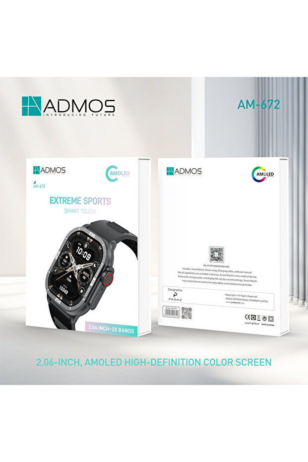 ساعة ذكية AM672 - 3