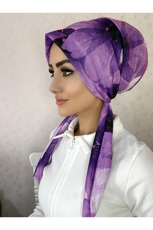 وشاح HB10 منقوش مع رباط خلفي