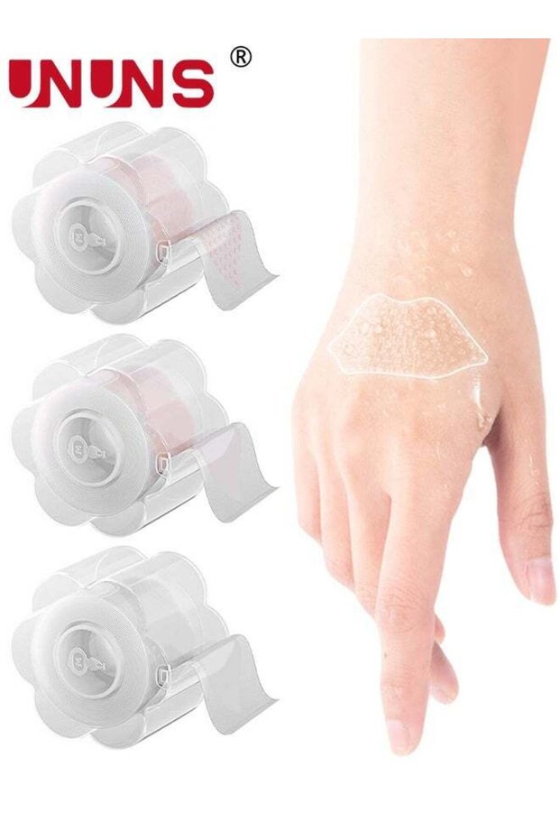 3 PCS Anti-Abrasion Foot Tape,Transparent Invisible Anti-Abrasion Foot Tape,Heel Anti-Abrasion Tape