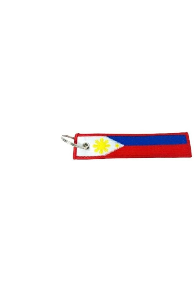 Philippines Flag Keychain Tag with Key Ring, EDC for Motorcycles, Scooters, Cars and Gifts Fla