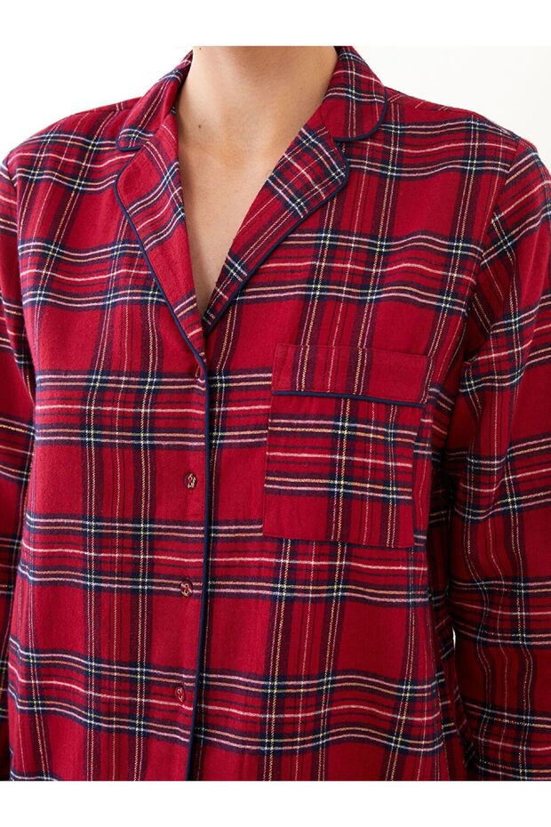 Yılbaşı Temalı Uzun Kollu Kadın Pijama Takımı - 4