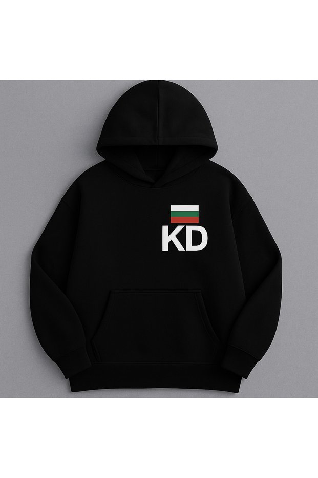 3 Thread Hooded Kangaroo Pocket Men's Sweatshirt Kd Bulgaria National Team Printed Hoodie