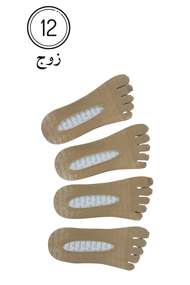 Dozen of lightweight and comfortable toe socks that prevent chafing and sweating, distinctive design for everyday use - 12 pairs. - 1