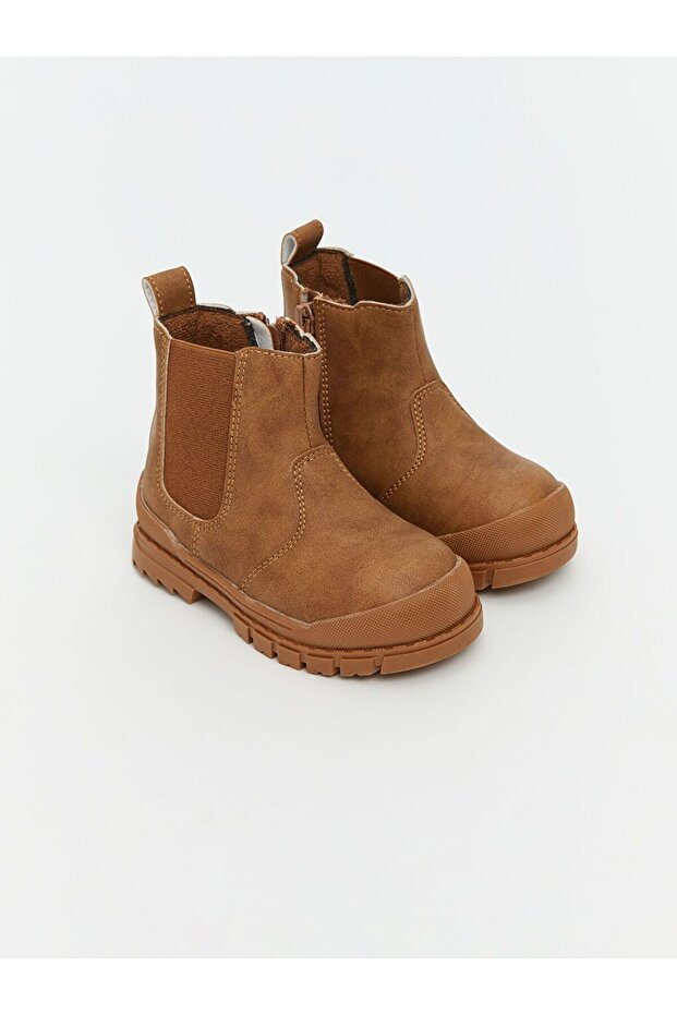 LCW STEPS Süet Görünümlü Erkek Bebek Bot - 1