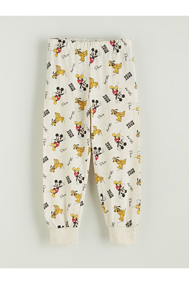 LCW Kids Mickey Mouse Baskılı Erkek Çocuk Pijama Takım - 5