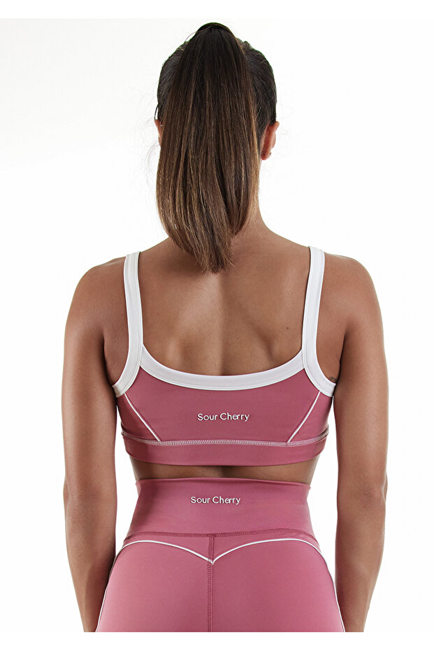 حمالة صدر من لوف تشيري ذات أشرطة متباينة - 4